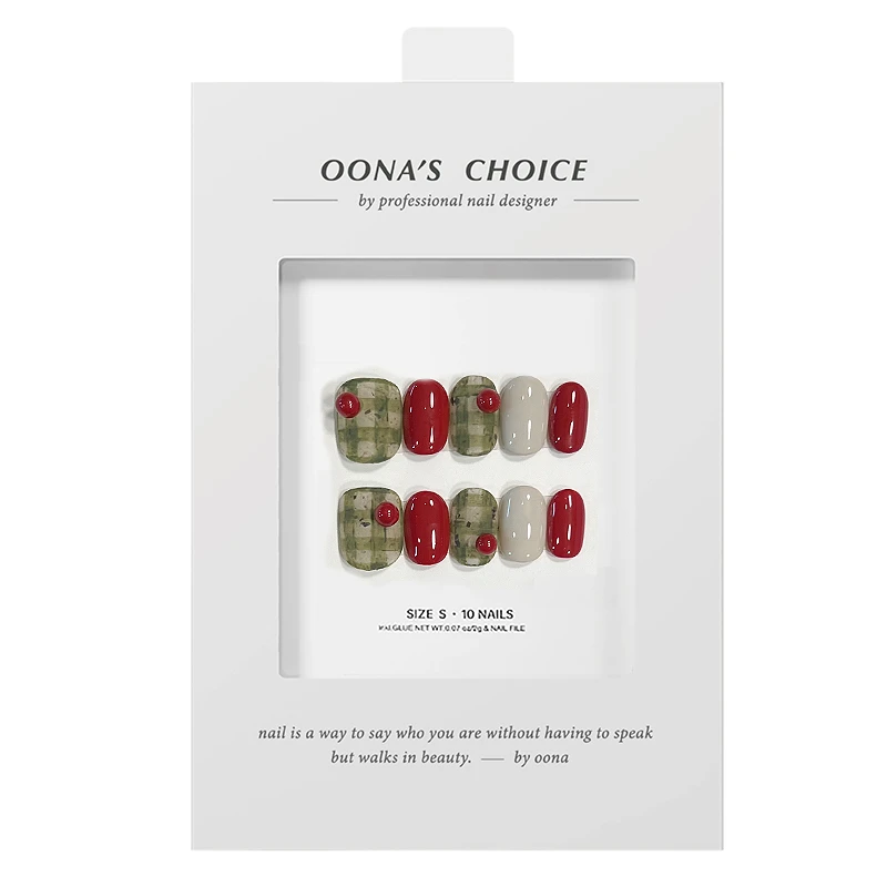 【长安的樱桃】夏日糖果色多巴胺撞色显白美甲可爱氛围感短甲穿戴甲