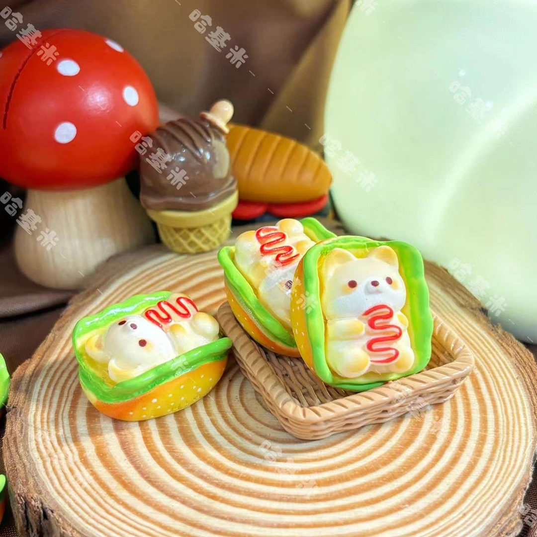 【哈基米定制链接】柯基汉堡食玩摆件