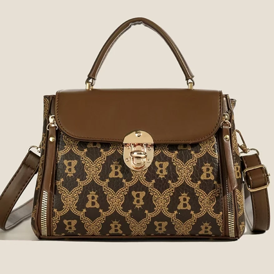 长23高17厚11小方包女2024新款时尚百搭撞色锁扣斜挎包288