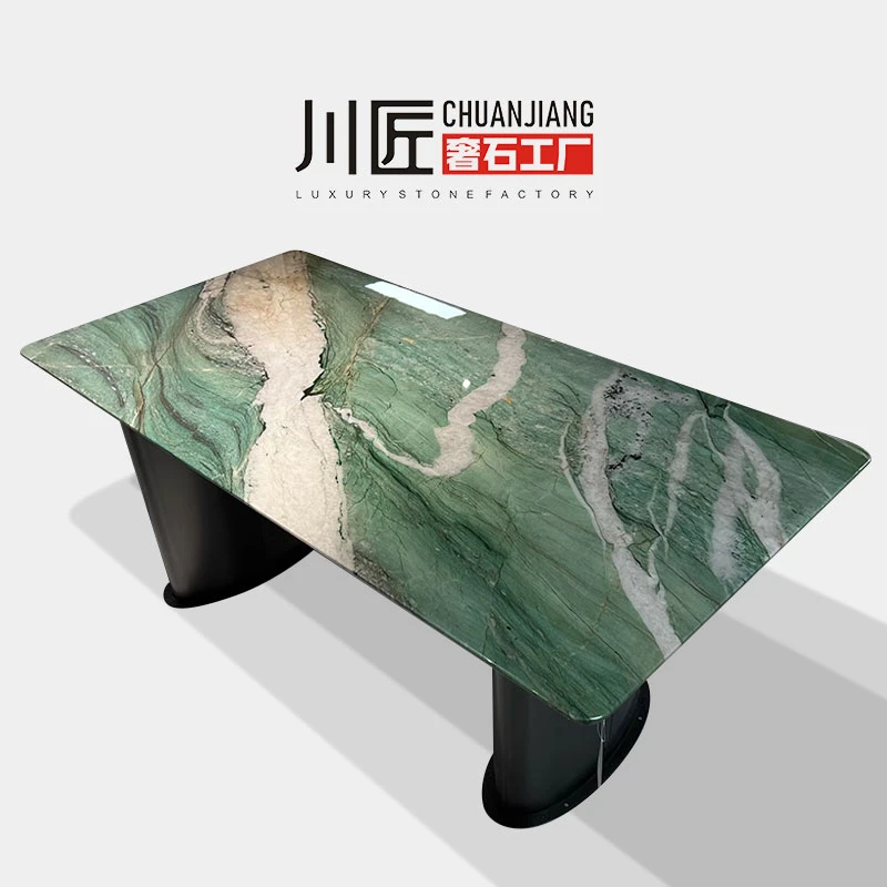川匠奢石【百达翡丽】奢石餐桌小大户型家用长桌别墅豪宅高级大餐桌