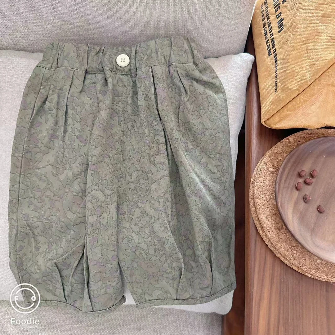 【高货20200】夏季中小童百搭薄款过膝短裤宽松清爽夏季薄款中裤