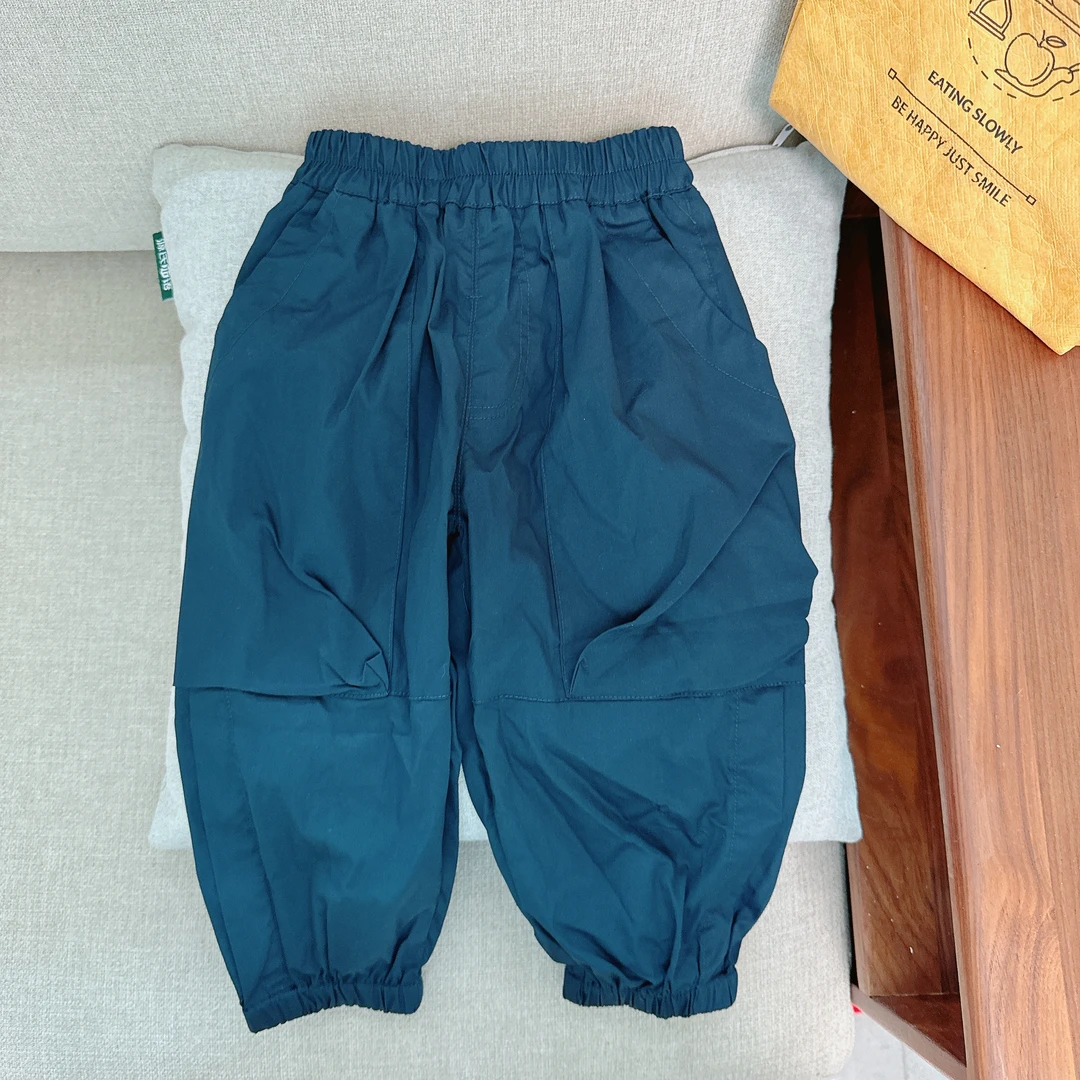 【JMJQ 23530】春秋季儿童百搭薄款休闲长裤九分裤长裤