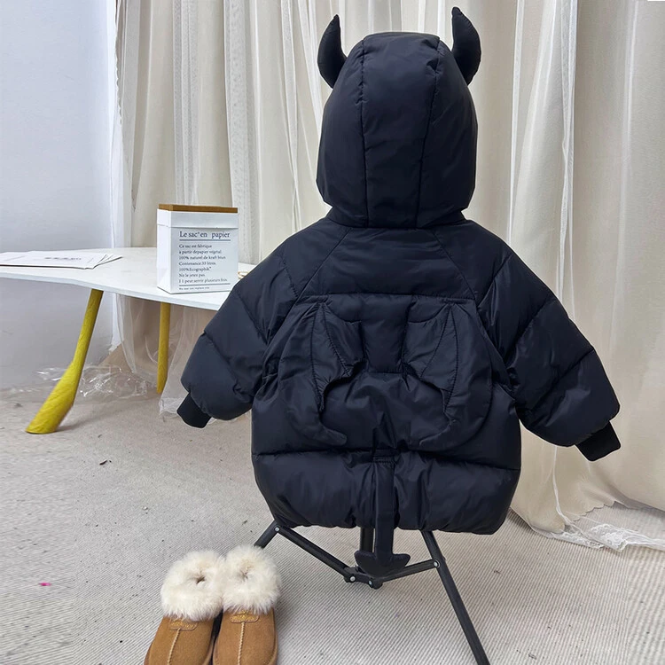 儿童羽绒服男2023年新款洋气宝宝冬季外出服女小童冬装白鸭绒外套
