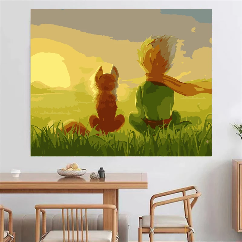 【皆绘】数字油画diy填色情侣礼物简单手工高档送礼中式风景装饰画