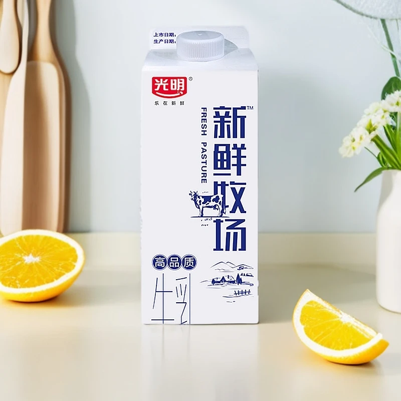 光明 新鲜牧场牛乳 950ml/盒