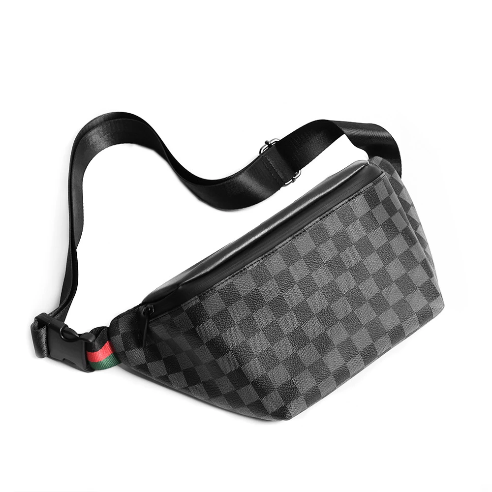 男士大容量牛皮包胸包单肩包时尚潮流背包斜挎复古小包男腰包潮牌