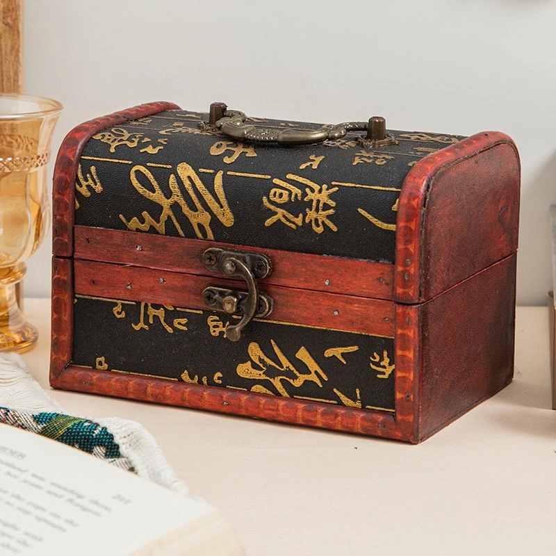 李师傅推荐财箱木制收纳盒摆件居家摆件精致盒摆件