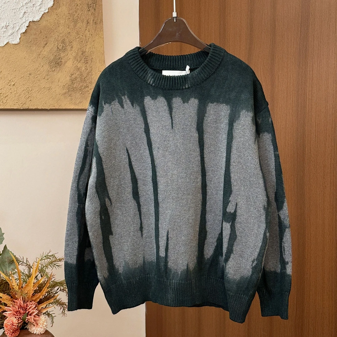 【现货】男女童扎染毛衣 中大童圆领针织衫上衣