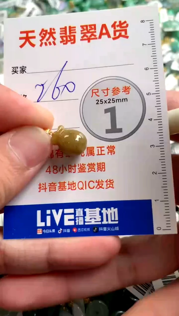 【闪购商品】翡翠颈饰18K金镶嵌0698424058