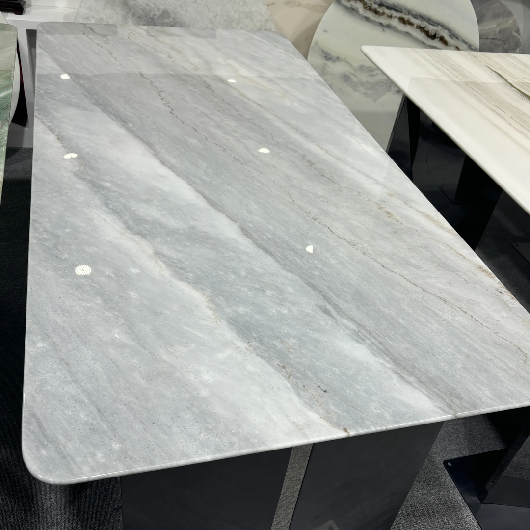 【蓝金沙】奢石餐桌高级感餐桌椅长方形简约轻奢极简家用