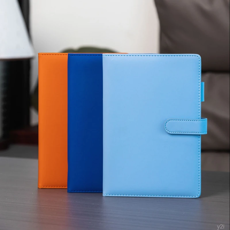 加厚文艺可初中高中皮面感大学生笔记本定商务本肤记录本简约A5