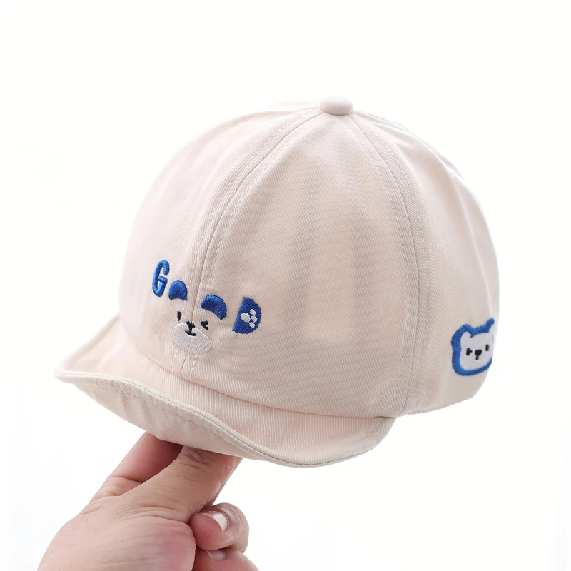 婴儿帽子春秋款鸭舌帽可爱超萌宝宝遮阳帽秋冬款1岁男宝太阳帽