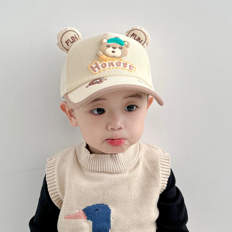 儿童帽子男孩秋冬季男童遮阳帽鸭舌帽宝宝棒球帽春秋季2025新款