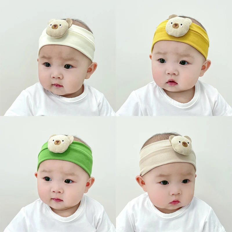 婴儿发带夏季0一6月宝宝帽子囟门帽3新生儿胎帽护卤门气门帽发饰
