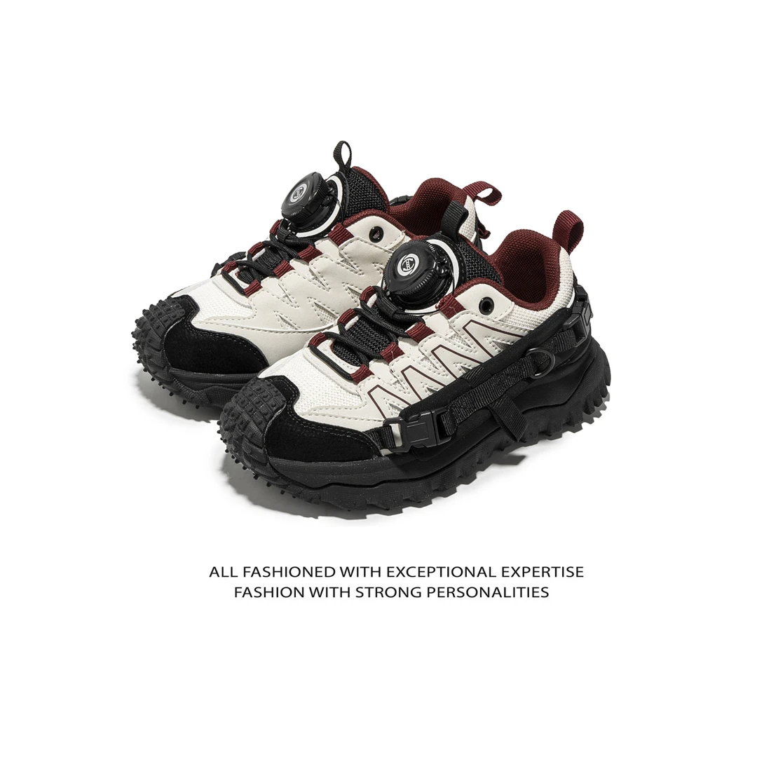 儿童四季户外运动童鞋男女童潮酷百搭双网舒适透气防滑耐磨跑步鞋