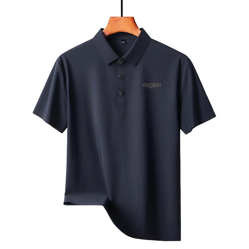 【櫃檯直發】轻奢纯色短袖POLO衫夏季新款logo精品半袖GA6630