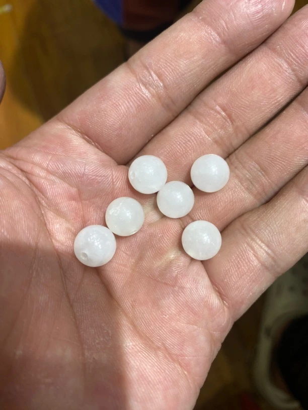 和田玉高冰白10单珠多样性发一虎