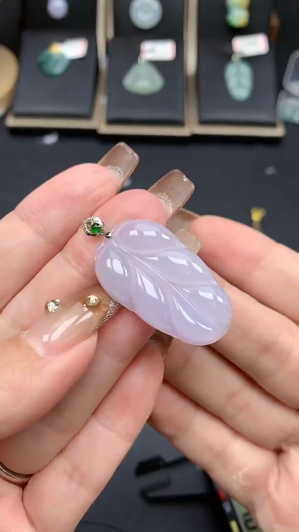 【闪购商品】翡翠吊坠(不含链)18K金镶嵌MS133639