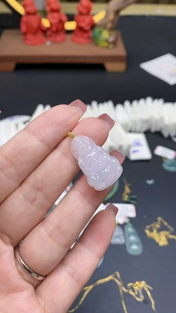 【闪购商品】翡翠如图18K金镶嵌MS072380