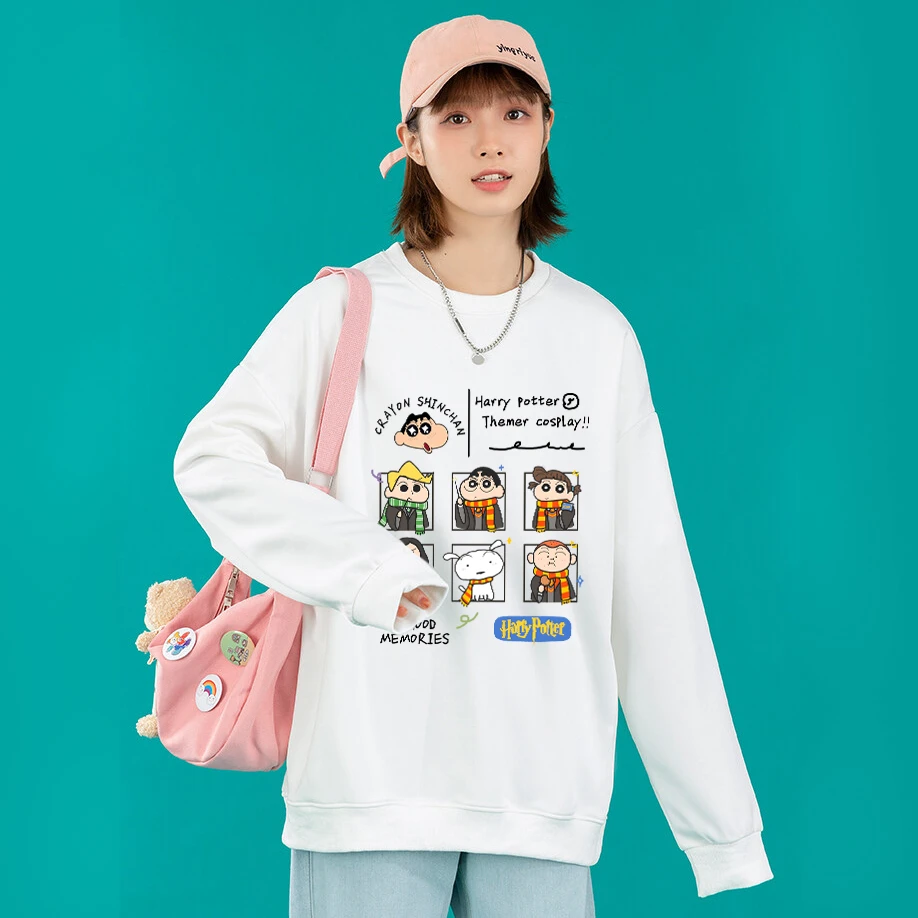 Alex master【哈利cos】华棉圆领卫衣卡通印花百搭春秋情侣款长袖上