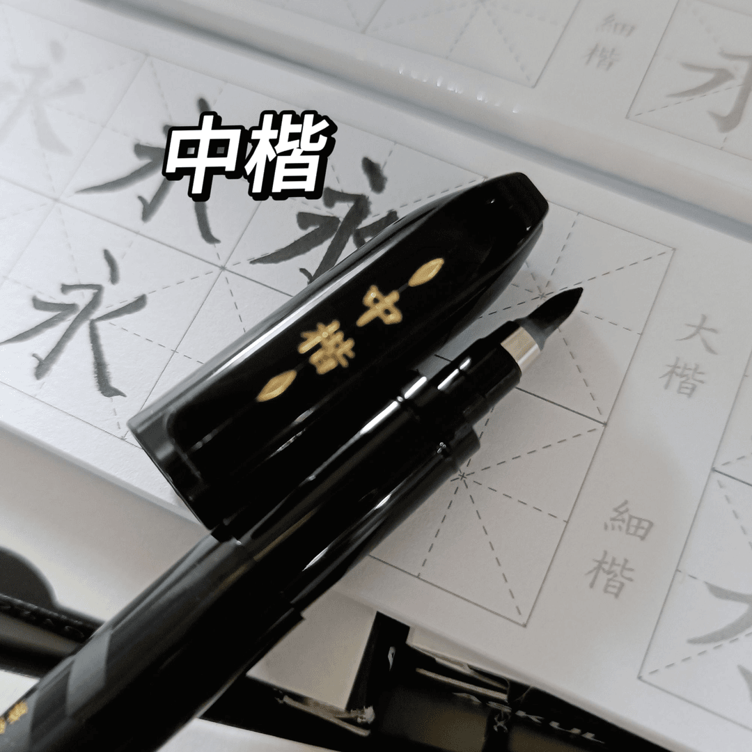 oae 【大楷+中楷+细楷+极细楷】秀丽笔练字书写软头水性颜料WFSM10