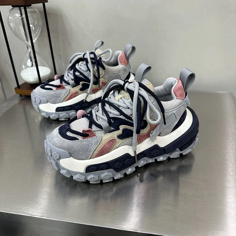 运动鞋网红休闲百搭潮流情侣鞋子厚底老爹鞋韩版复古潮鞋ins