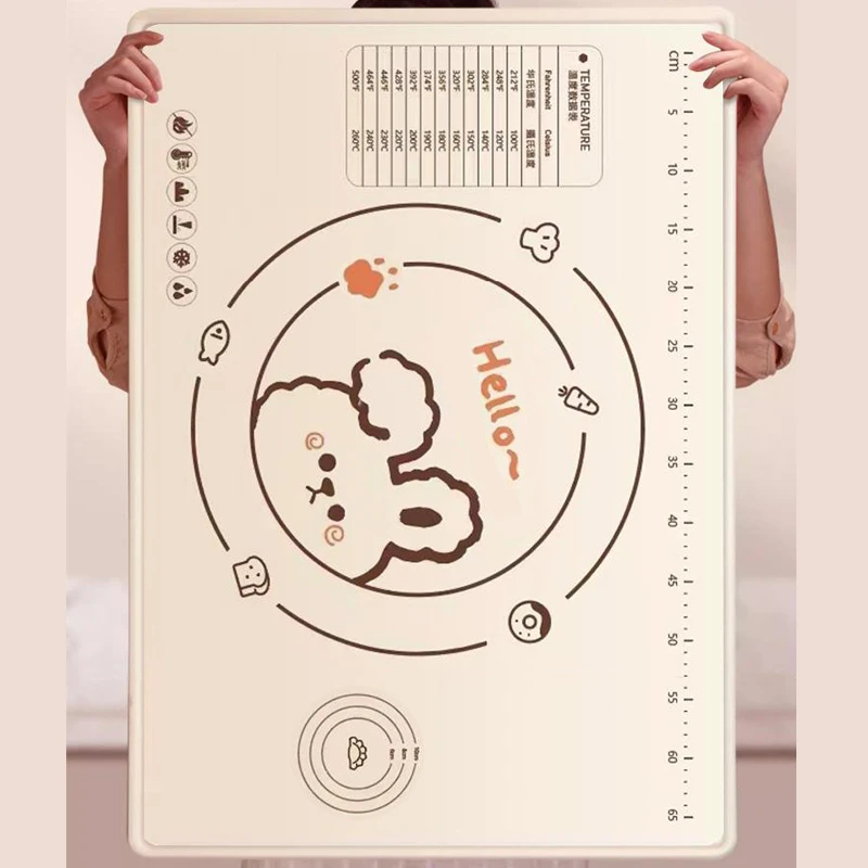 郭老怪70*50硅胶家用擀面垫和面垫加厚大号硅胶面板烘焙面垫