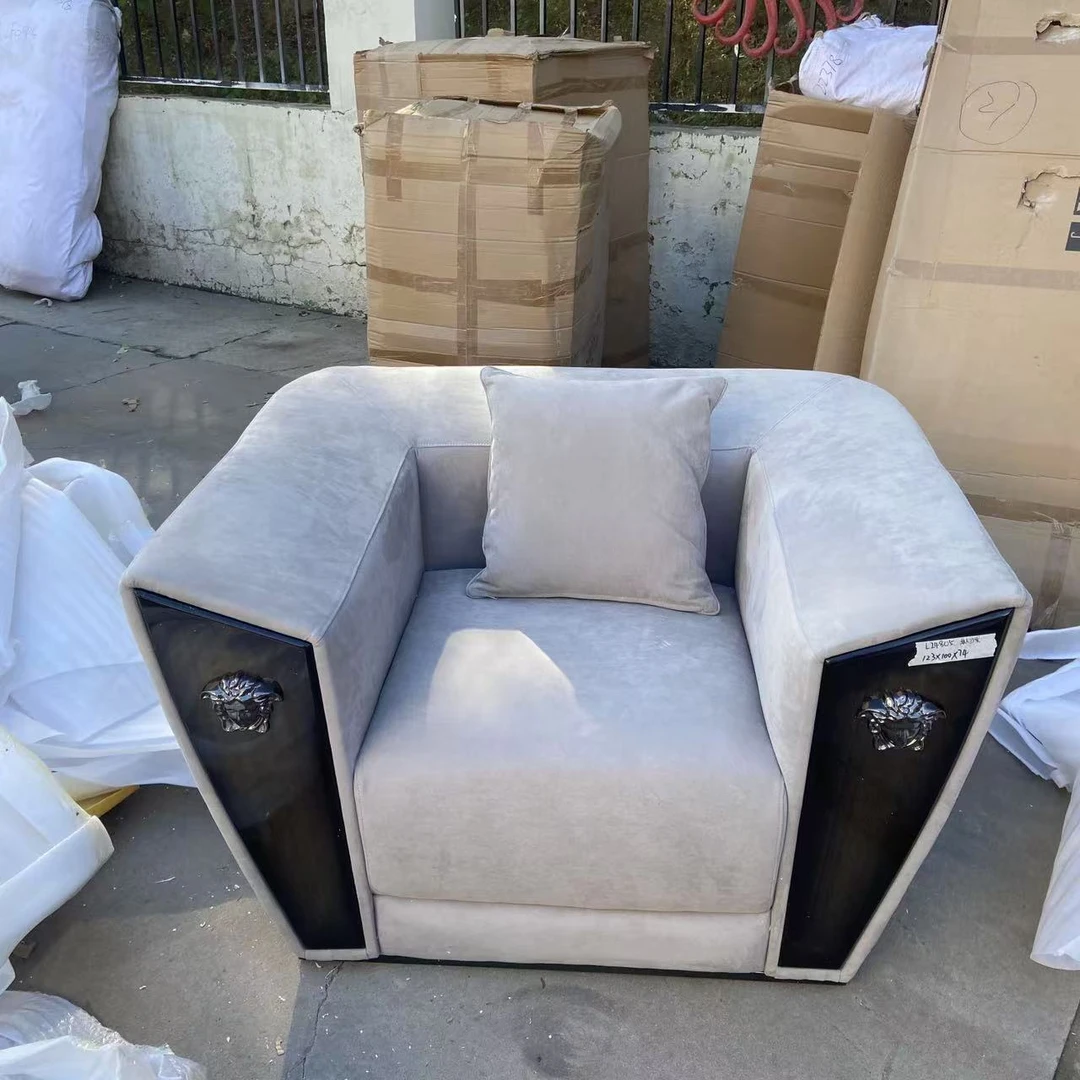 L24805  罗浮宫   单人位沙发  休闲沙发  123*100*74