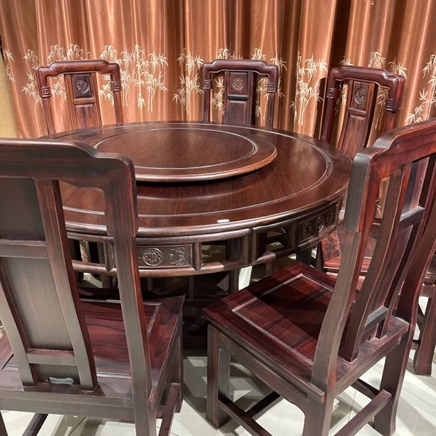 新红利居推荐—138明式素面圆桌餐桌