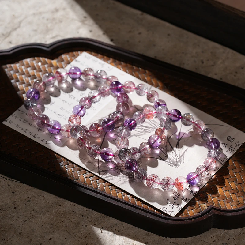 天然高透超七水晶手串女款约9m时尚手链XL2614多样性发一