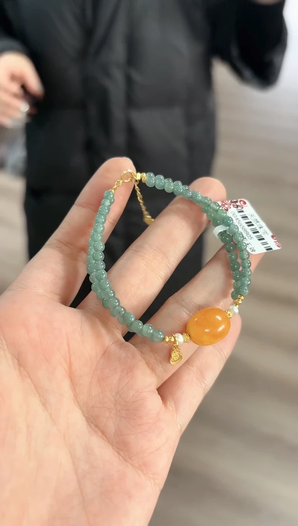 【闪购商品】翡翠手串未镶嵌QS2300翡翠手链3+