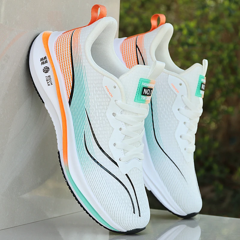 夏季薄款透气男士网面休闲鞋百搭防臭潮流运动鞋轻便软底跑步鞋子