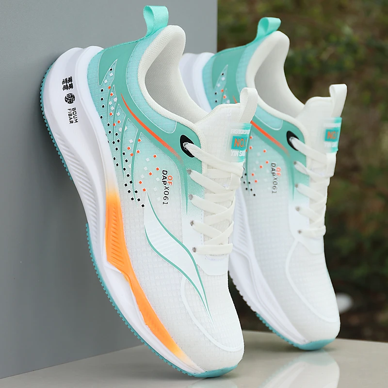 网红品牌联名夏季男鞋网面透气轻便减震运动鞋潮流百搭休闲跑步鞋