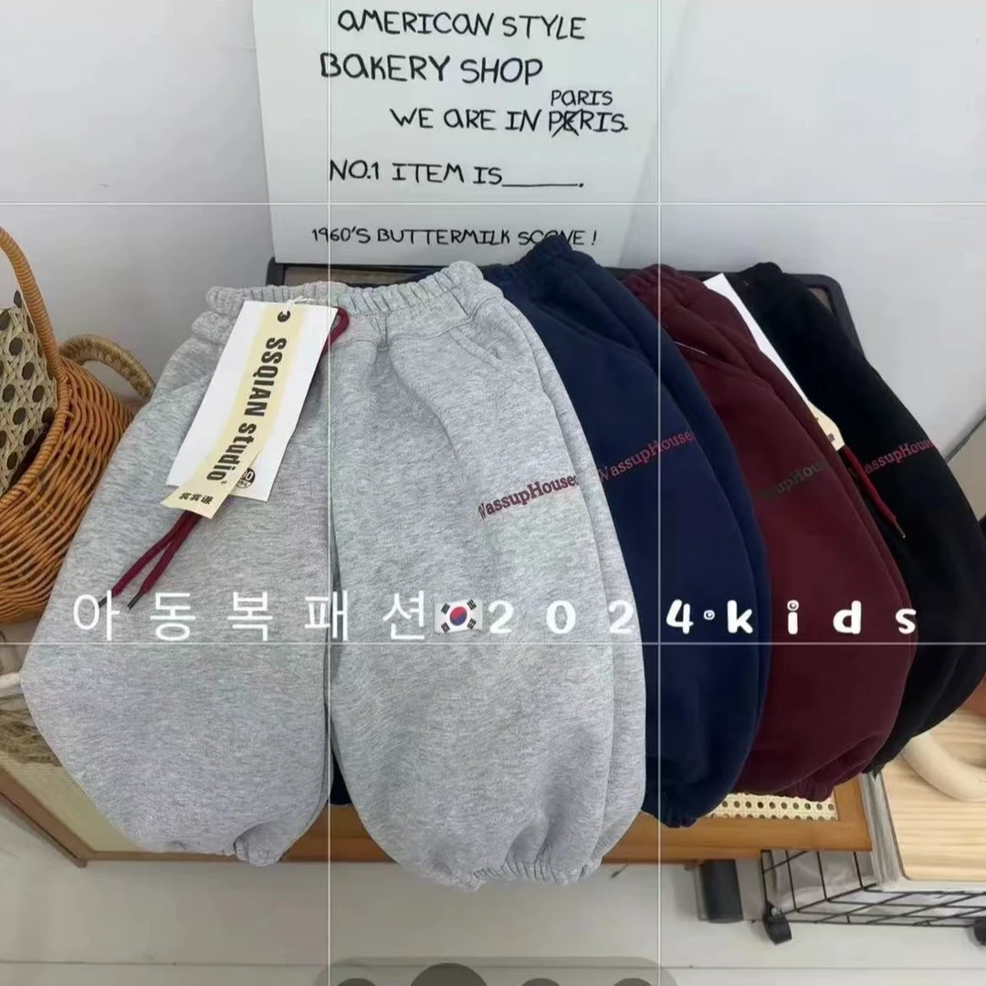 韩范大咖.定制加绒奶味酱酱子卫裤超推裤型好好看【ked】