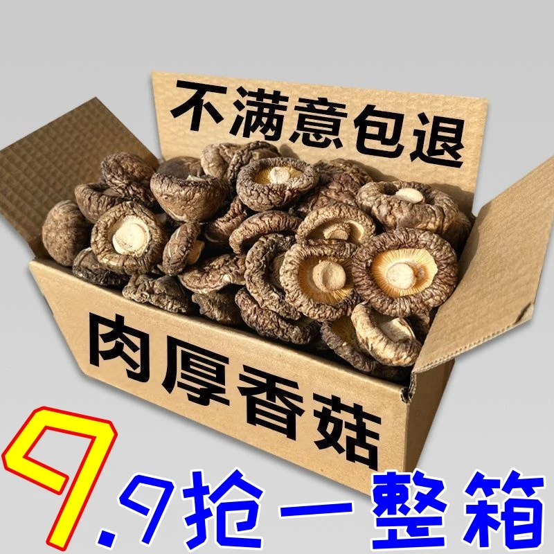 9.9//抱走一箱】香菇干货特产干香菇100g新货精选蘑菇冬菇无根散装
