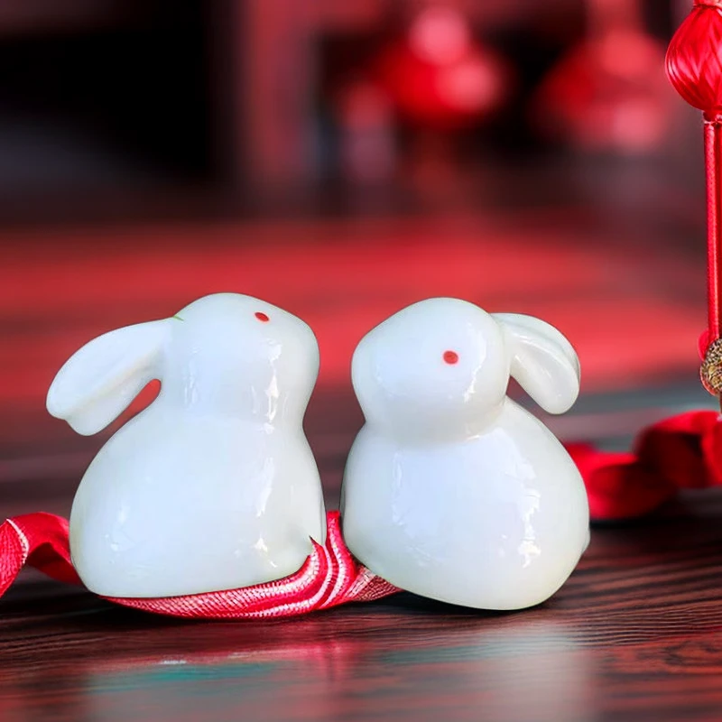 网红手工ins白瓷可爱陶瓷摆件绿植装饰旅游创意陶瓷礼品学生礼物