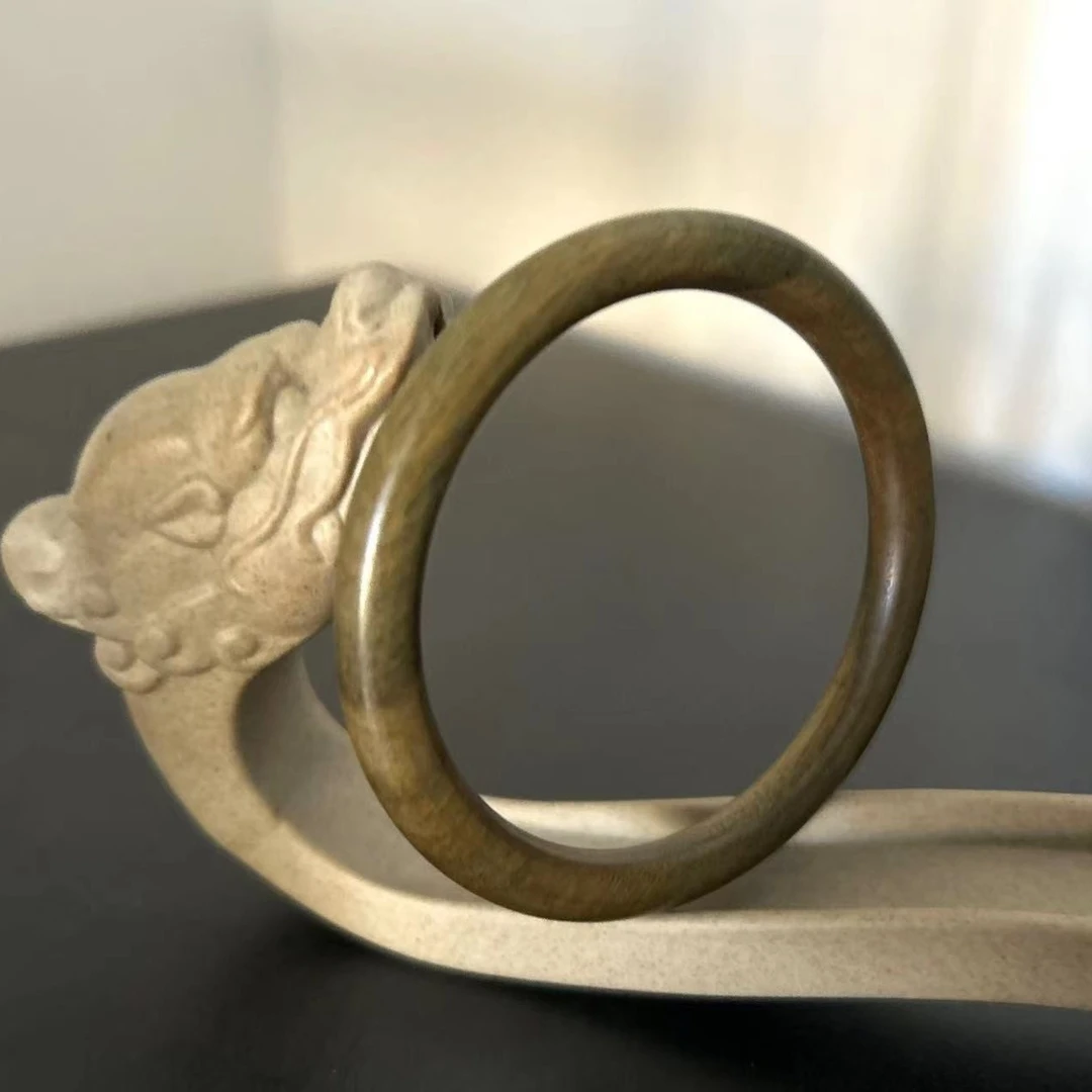 【素圈】 绿檀 黑檀血檀黑翅木 手 镯 内径54mm-64mm