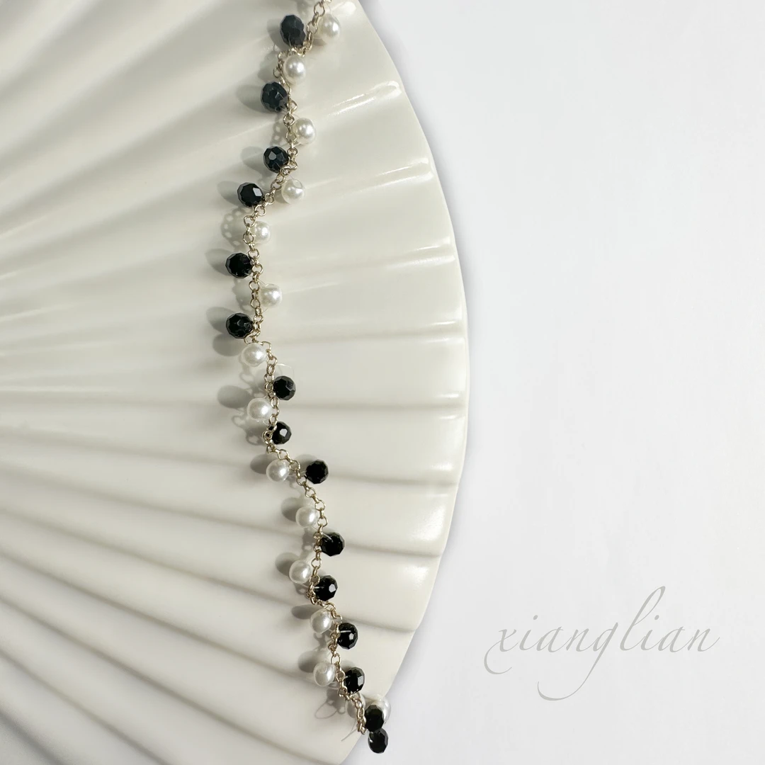 铜合金仿珍珠项链 轻奢时尚百搭毛衣链设计感轻奢配饰搭配吊坠