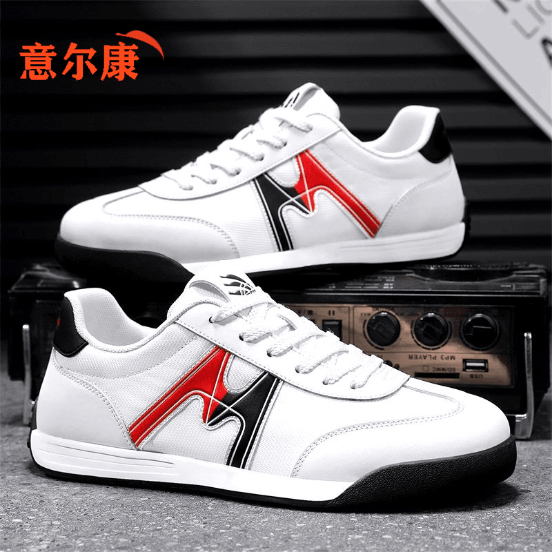 意尔康男鞋夏季新款百搭透气白色休闲运动鞋男士轻便软底跑步潮鞋