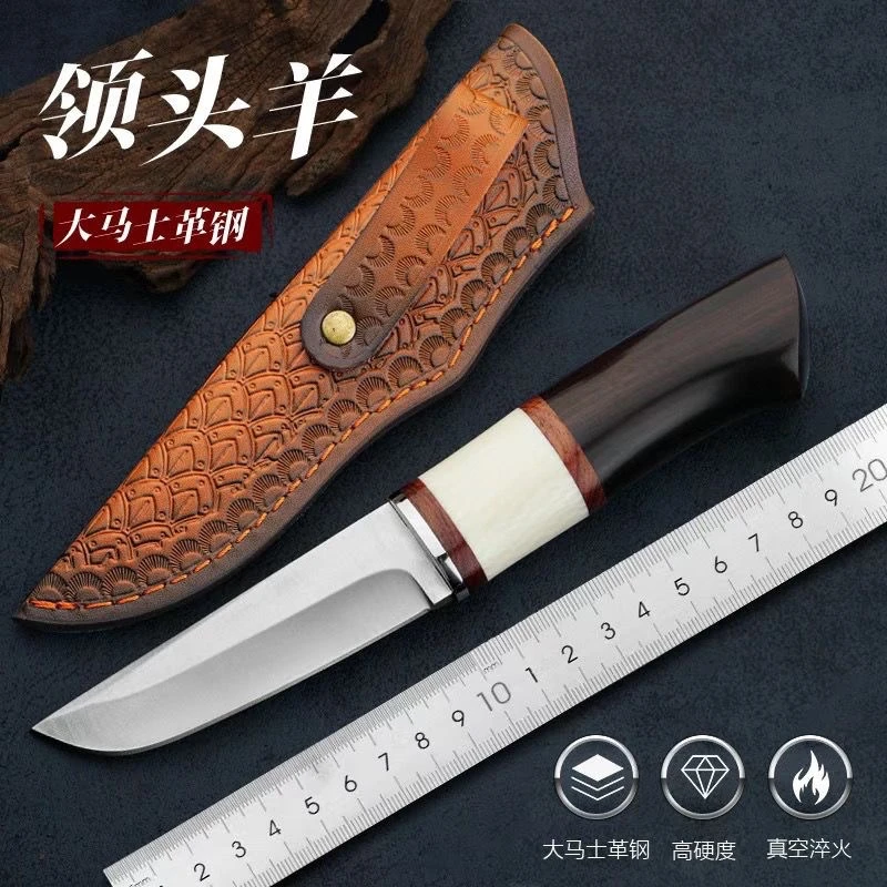 【新疆包邮】M390粉末钢户外刀分割刀水果刀露营烧烤刀家用商用刀