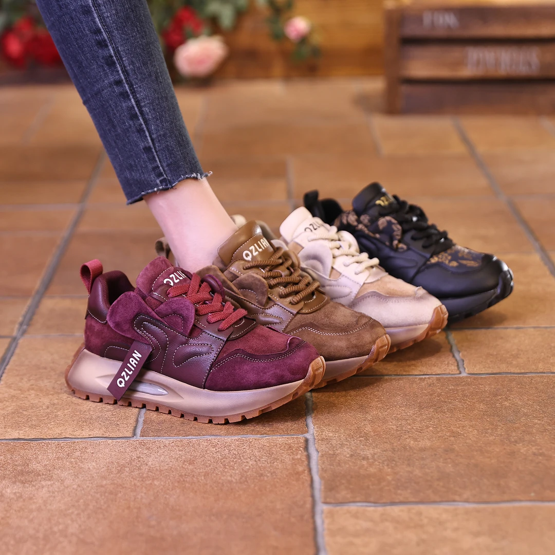 千之恋现货断码增高5CM2025春夏复古高能感厚底休闲百搭女鞋3258