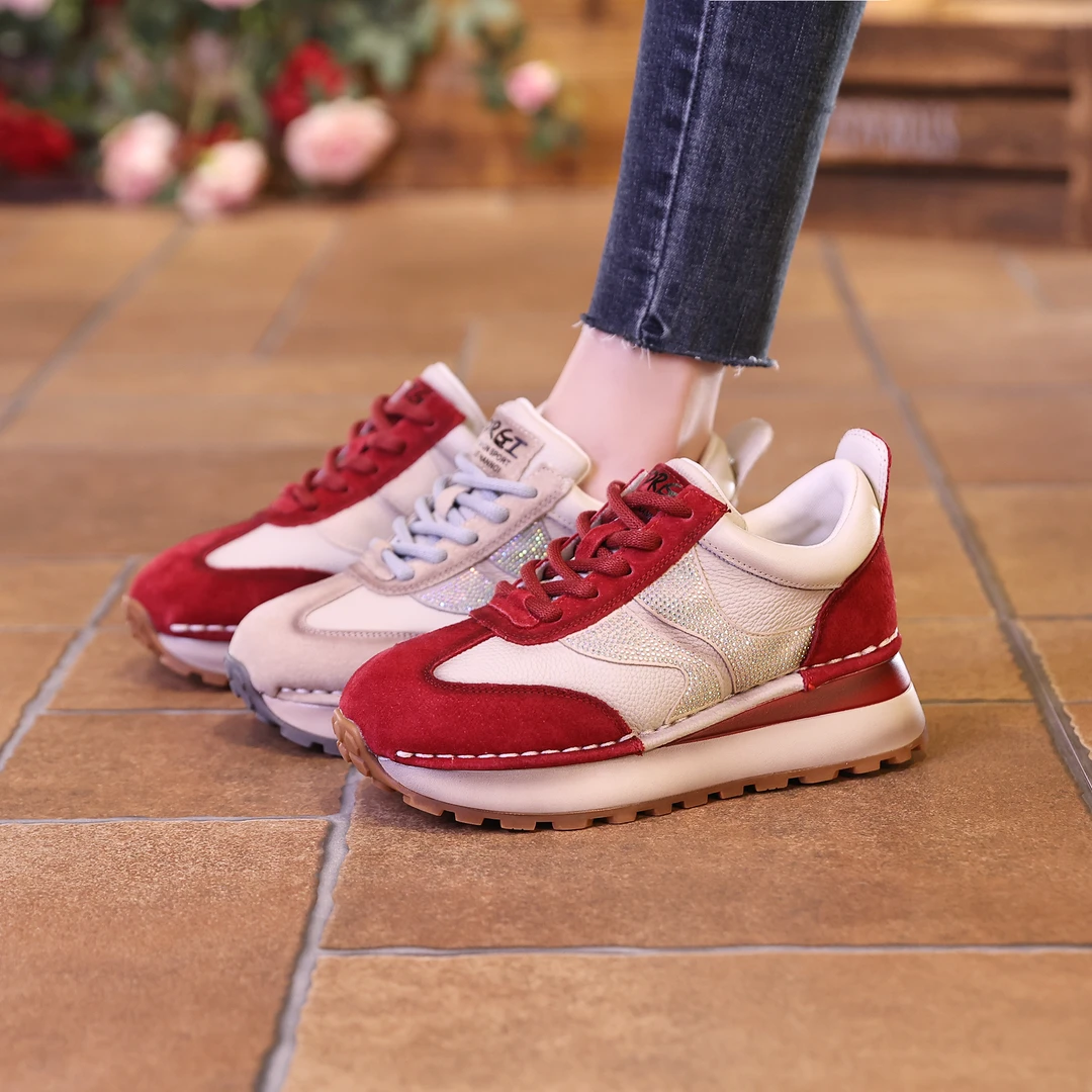 千之恋断码现货增高5CM2025春复古风高能感休闲运动百搭女鞋9782