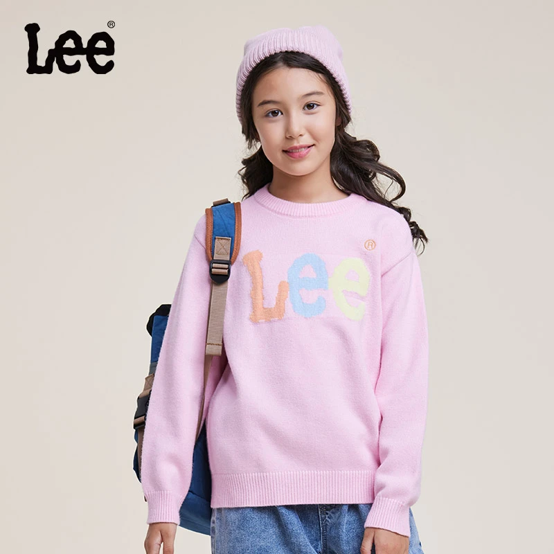 【专属】Lee儿童开衫针织衫外套秋款男女童毛衣洋气百搭套头针织衫
