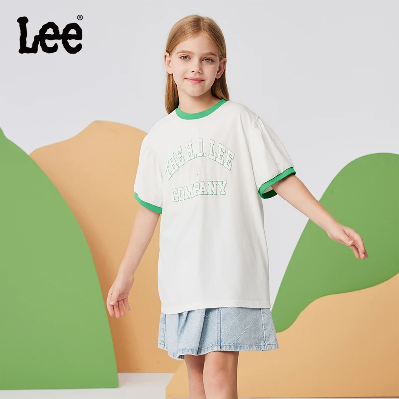 Leekids儿童夏季甜美短袖T恤LK4X2HGT0087