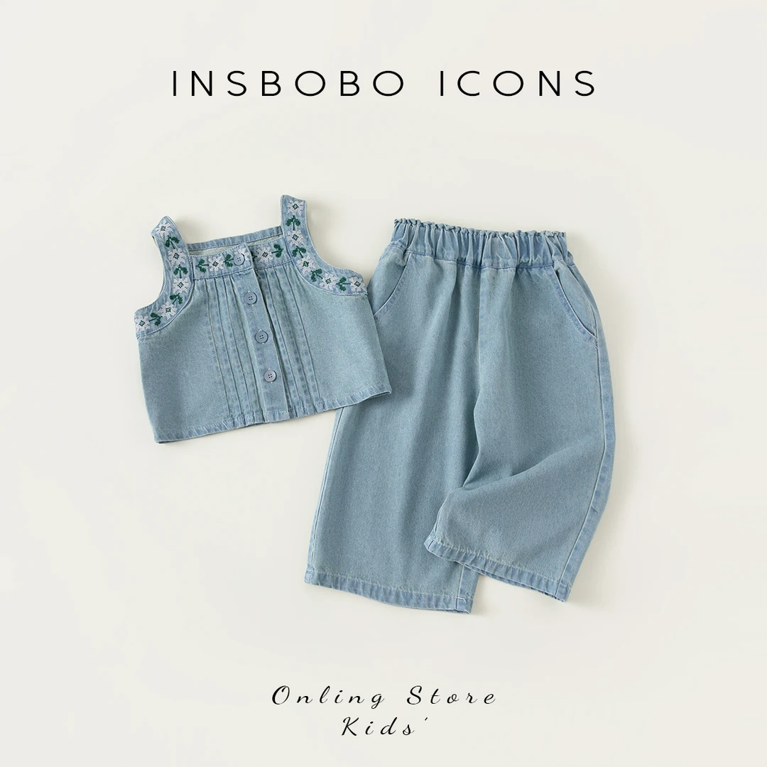 女童套装夏款女童装时髦洋气夏装儿童套装女小童 XT23088