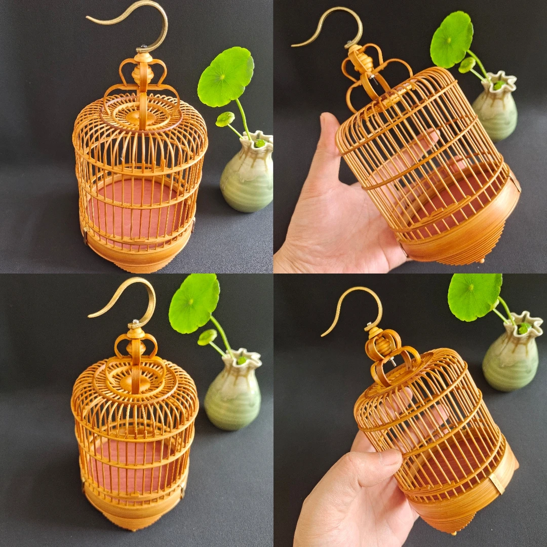 老竹蝈蝈笼扎嘴笼活底可拆卸蝈蝈笼