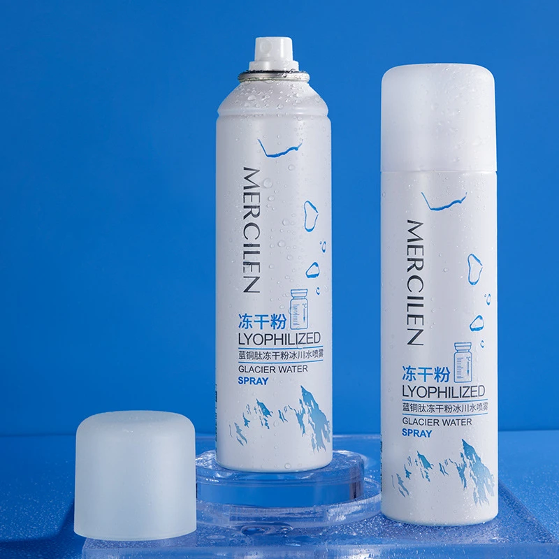 梦希蓝蓝铜肽冻干粉冰川水喷雾保湿补水清爽面部化妆水