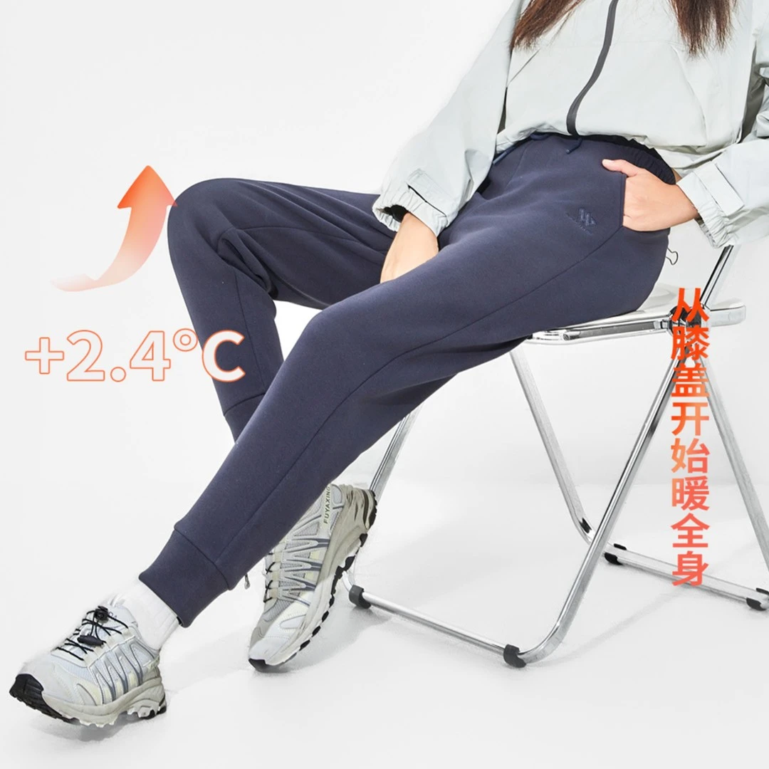 针织黑金沸腾防风裤时尚保暖冬季