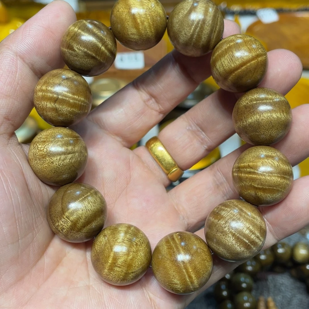 N**o阴沉黄金丝楠木2.0手串