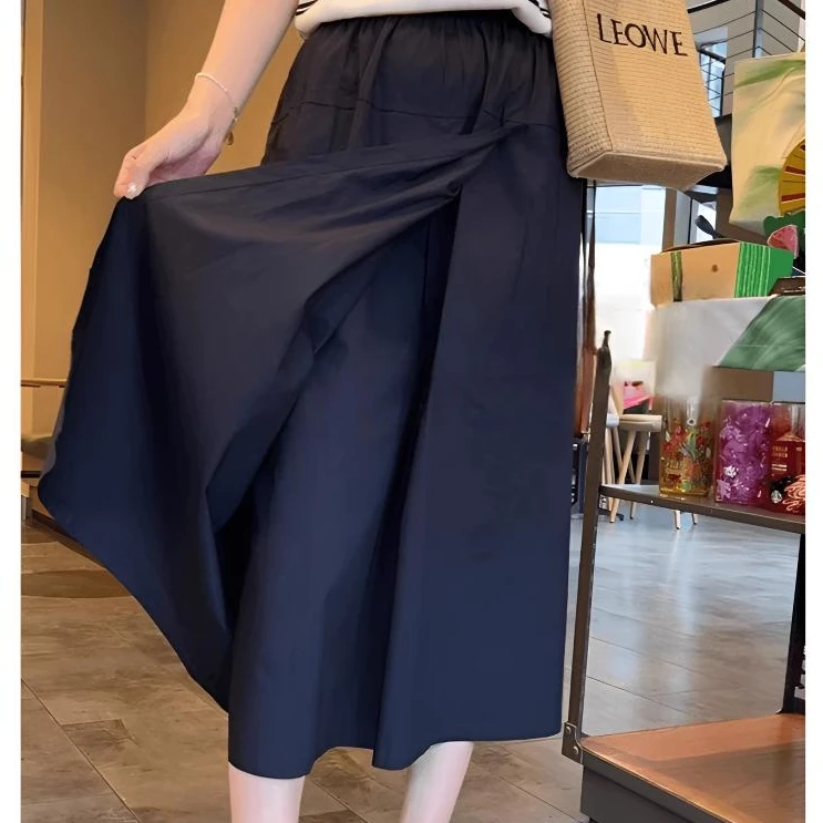 2025春季新款显瘦胖妹妹mm休闲半身裙梨形身材大码直筒小个子裤裙